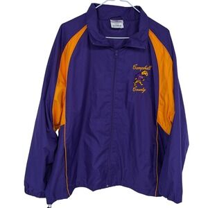 Campbell County Camels Windbreaker Jacket XL Mens Purple Gold